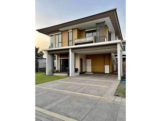 ขายหมู่บ้าน บุราสิริ ราชพฤกษ์ 345 บ้านเดี่ยวมือสองหลังมุม หน้าบ้านไม่ติดกับใคร บนถนนราชพฤกษ์ เนื้อที่ 97.10 ตร.ว. พท.ใช้
