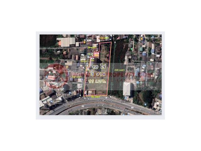 ขายที่ดิน 10-3-11 ไร่ พื้นที่สีชมพู ถนนรังสิต-ปทุม อ.เมือง จ.ปทุมธานี
