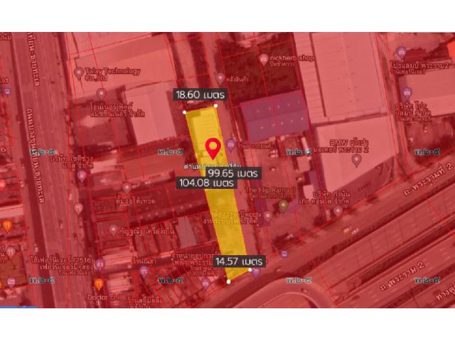 L116 ขายที่ดิน 1-0-11 ไร่ ติดถนนพระราม 2 ผังเมืองสีแดง บางขุนเทียน ถมแล้ว ทำเลดีที่สุด ราคาถูกมาก