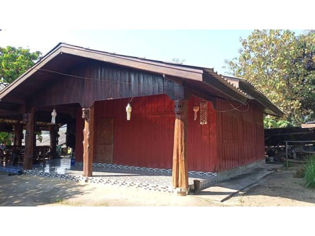 #ขายบ้านแม่แตง หลังติดน้ำ หน้าติดถนนหลัก เนื้อที่ 378 ตร.ว. ราคา 2.7ล้าน