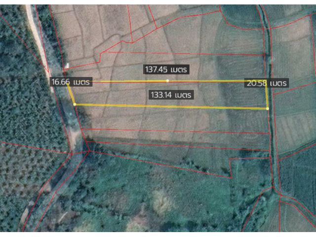 #ขายที่ดินแม่แตง ที่นา วิวเขา เนื้อที่ 1-2-06 ไร่ ยกแปลง 950,000บาท