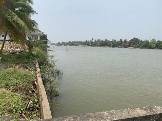 ขายที่ดินติดแม่น้ำแม่กลอง เมืองราชบุรี เนื้อที่ 6 ไร่เศษ ขาย 9 ล้านต่อไร่ ห่างรอยต่อจังหวัดสมุทรสงครามประมาณ 1 กม