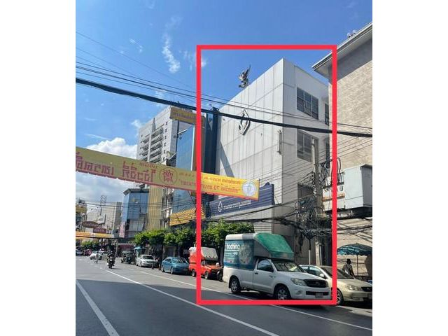 ให้เช่าอาคารพานิชย์ 4 ชั้น 3 คูหา 816 ตรม. ถนนเยาวราช ใกล้ MRTวัด