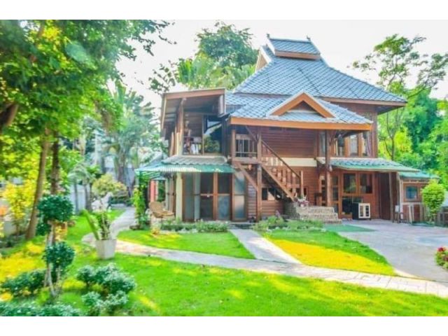 #ขายบ้านไม้สักสไตล์ล้านนา #ขายบ้านอำเภอเมืองเชียงใหม่ เนื้อที่ 350 ตร.ว. ราคา 14.5 ล้าน