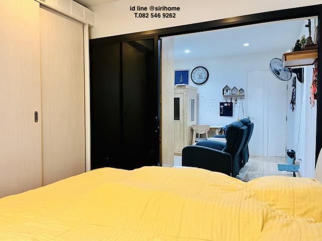 เช่าคอนโดลาดพร้าว101 Happy Condo ชั้น 4 ตึกD หน้าห้องประตูไม่ชนกั