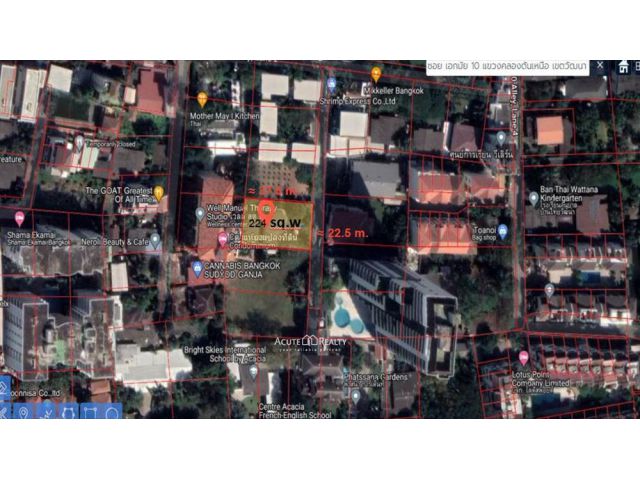 ขายที่ดินพร้อมบ้าน สุขุมวิท 63 เอกมัย 10 / สุขุมวิท 71