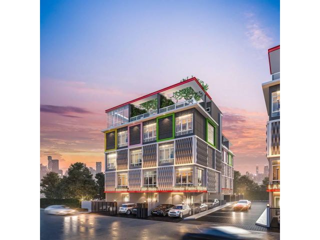 ขาย โฮมอ็อฟฟิศใหม่ 5 ชั้น พร้อมลิฟท์ สุขุมสิท64 Hallmark 2 Prestige Sukhumvit 64
