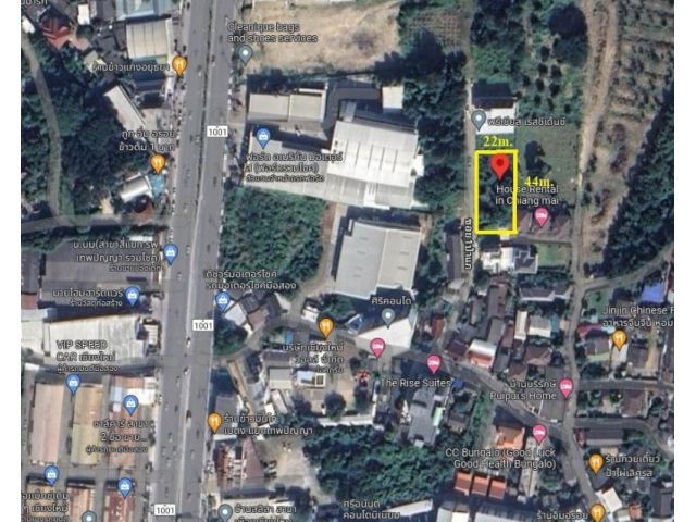 #ขายที่ดินอำเภอเมืองเชียงใหม่ หลังศรีอนันต์คอนโด เนื้อที่ 250 ตร.ว. วาละ 45,000 (11,250,000บ.)