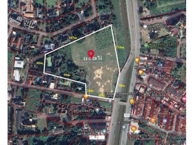 Land for sale in Chang Phueak Mueang ,Chiang Mai (next to Kan Klong Road 700 years)