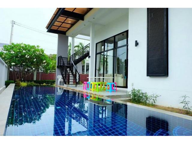 ให้เช่าบ้านเดี่ยว Pool Villaหัวหินตกแต่งสวยเฟอร์ฯและเครื่องใช้ไฟฟ