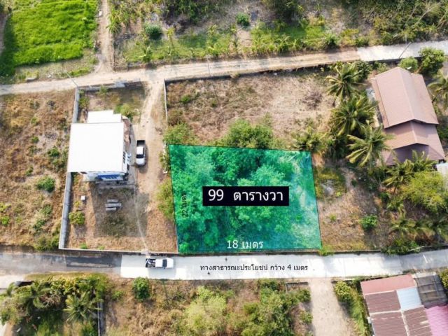 ที่ดินสร้างบ้าน  99 ตร.ว.  บ้านหนองไผ่/ขามใหญ่  600,000 บาท