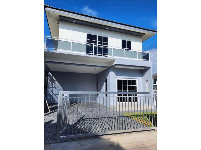 บ้านสร้างใหม่ 2 ชั้น พร้อมของแถมสุดคุ้ม!!! พิกัด ต.หนองจ๊อม