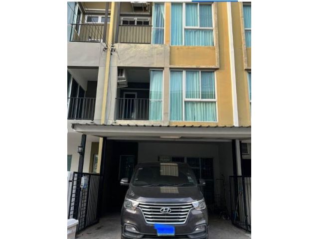 ให้เช่าทาวน์โฮม 3 ชั้น 18 ตร.วา เฟอร์ครบเหมาะทำ HomeOffice ย่านมีนบุรี Bless Town รามอินทรา127 ใกล้รพ.สินแพทย์ (ADT870)
