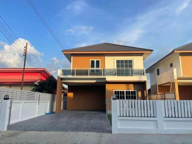 บ้านสร้างใหม่ 2 ชั้น ทำเลดี ใกล้เมือง พิกัด ต.หนองจ๊อม อ.สันทราย จ.เชียงใหม่