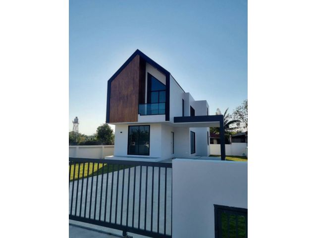 บ้านสร้างใหม่สไตล์นอร์ดิก พิกัด ต.สันทรายหลวง อ.สันทราย