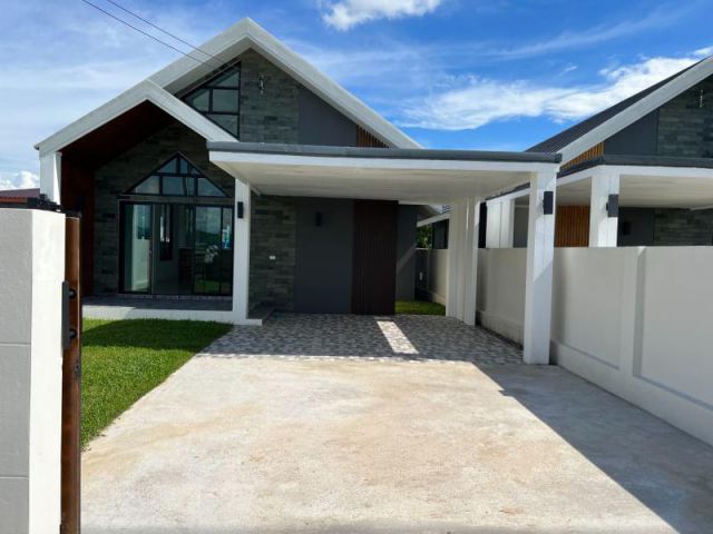 บ้านชั้นเดียวสไตล์นอร์ดิกวิวสวยมากๆ ใกล้เมืองโซนสันทราย