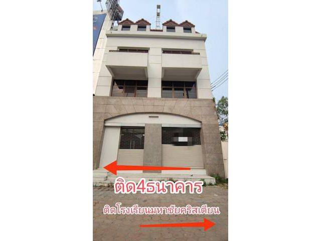 ขายอาคารพาณิชย์ 4 ชั้น ห้องหัวมุม 2 คูหา  ติดถ.เศรษฐกิจ  จ.สมุทรส