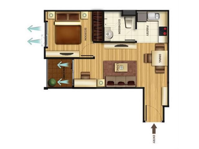 Condo for rent Belle Condominium C2 tower