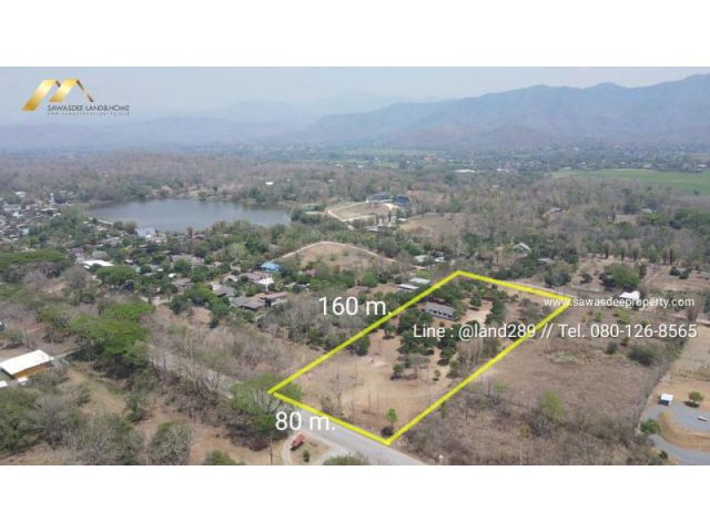 #ขายที่ดินแม่ออน ติดถนนหลวงใกล้น้ำพุร้อนสันกำแพง เนื้อที่ 5-2-85 ไร่ ไร่ละ 1.2ล.(6,855,000บ.)