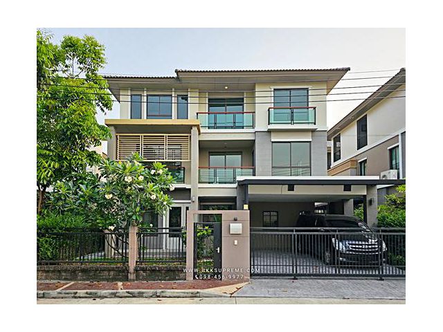 (ขาย/ให้เช่า) **  ภัสสร สรงประภา บ้านเดี่ยว 3 ชั้น (บ้านใหม่) ยังไม่เคยพักอาศัย บ้านต่อเติมครัว ต่อเติมหลังคาที่จอดรถให้