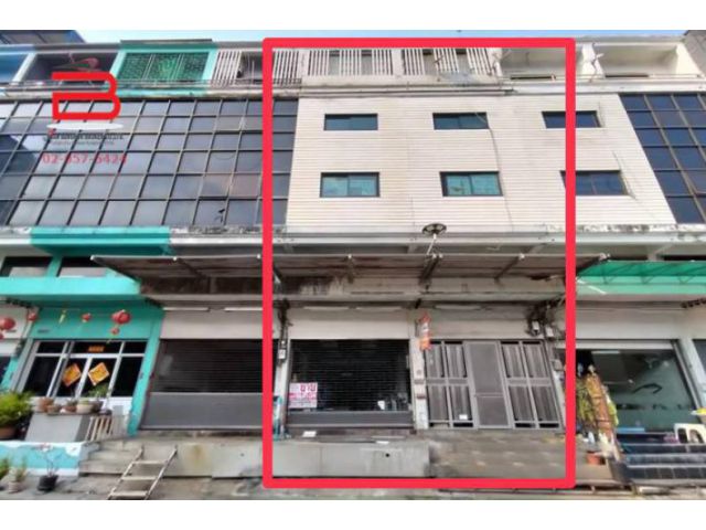 อาคารพาณิชย์ 4.5 ชั้น (2 คูหา) ใกล้ BTS สถานีสำโรง เนื้อที่ 41.2 ตรว. ถ.สุขุมวิท อ.เมือง จ.สมุทรปราการ