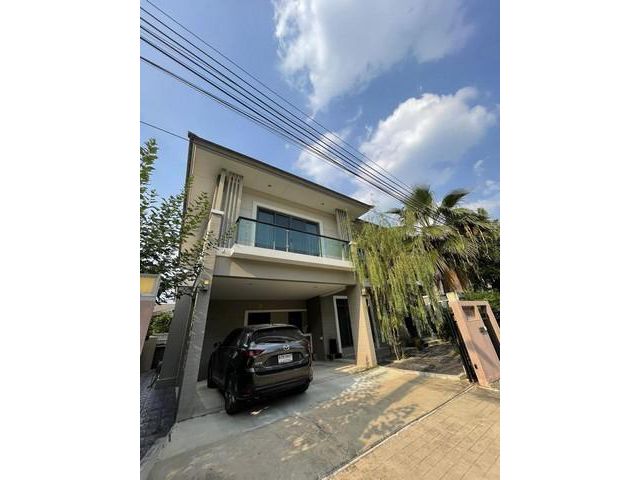 ให้เช่าบ้านเดี่ยว 2 ชั้น เนื้อที่ 80 ตรว. 4 ห้องนอน  4 ห้องน้ำ  โครงการเดอะปาล์ม พัฒนาการ 38 ตกแต่งแล้วน่าอยู่ ใกล้ทางด