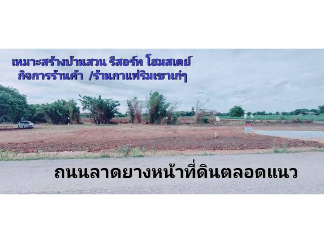 ขายที่ดินติดลาดยาง เหมาะสร้างบ้านสวน กิจการร้านค้า ร้านกาแฟริมเขา หรือโฮมสเตย์