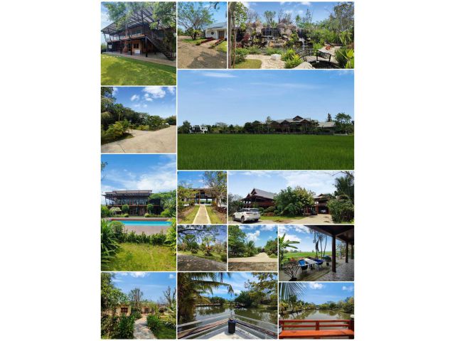 *** ที่ดิน 11ไร่ 32ตรว. ต.สันโป่ง อ.แม่ริม จ.เชียงใหม่ พร้อมบ้านทรงไทยหรู และ เรือนรับรองอีก7หลัง
