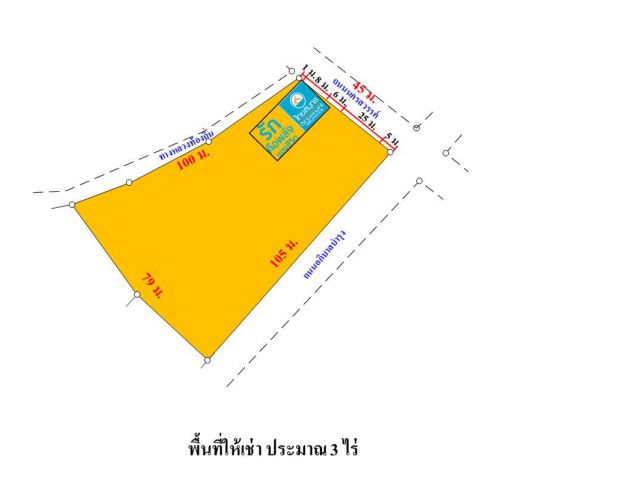 ให้เช่าที่ดิน ทำเลดี ในเมืองมหาสารคาม