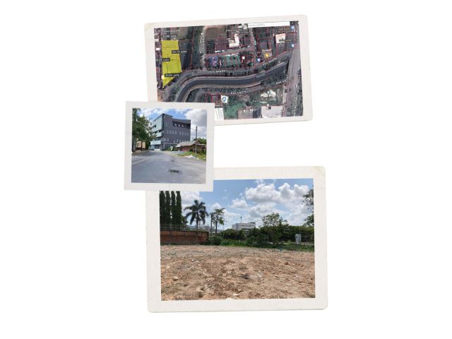 ขายที่ดินในตัวเมืองหาดใหญ่ ถนนสามชัย1ไร่กว่า