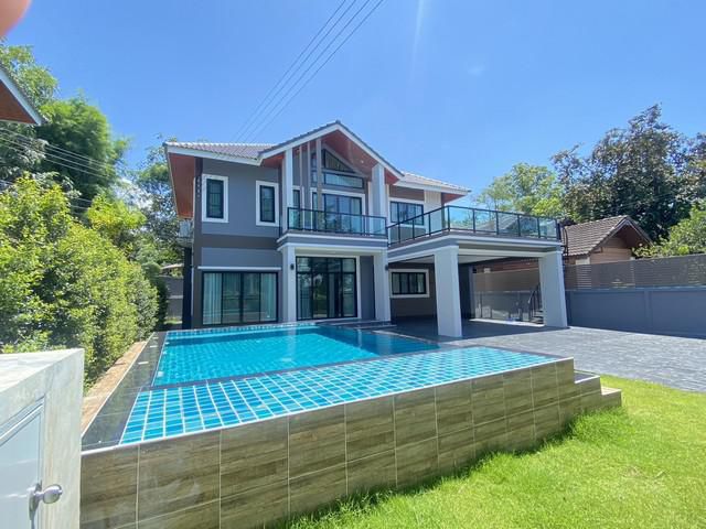 บ้านพร้อมเฟอร์นิเจอร์ พร้อมติดตั้งแอร์ทุกห้อง Pool villa