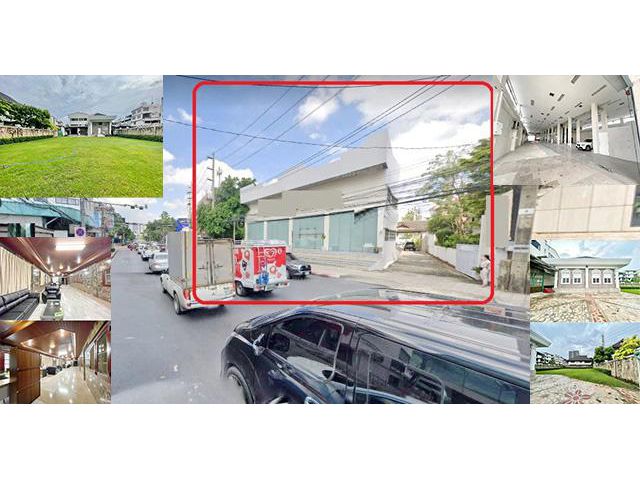 SISB ห้วยขวาง  โชว์รูม 3ชั้น  ขายที่ดินติดถ.ใหญ่ 2ไร่ นานาชาติ