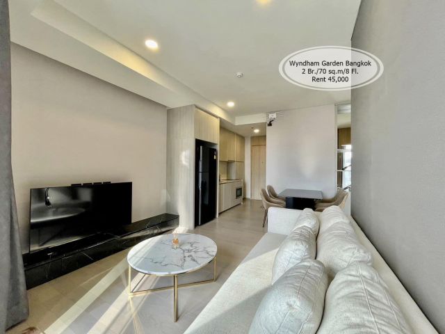 เช่า- Wyndham Garden Bangkok /2 ห้องนอน/ 70 ตร.ม. /ชั้น 8 ใกล้ BTS เอกมัย เช่า 45,000