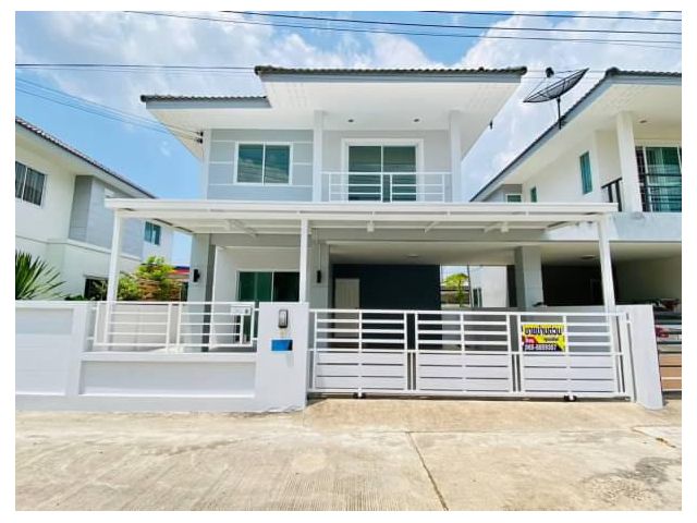 ขายบ้านเดี่ยว รีโนเวทใหม่ หลังใหญ่ลมเย็นติดสวน กรีนพาร์คอเวนิว บึ