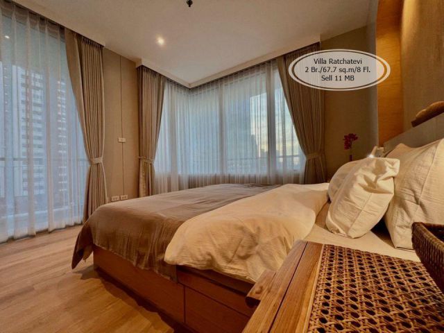 ขาย- Villa ราชเทวี /2 ห้องนอน  /67.7 ตร.ม /ชั้น 8 /ใกล้ BTS พญาไทและราชเทวี ขาย 11 ล้าน
