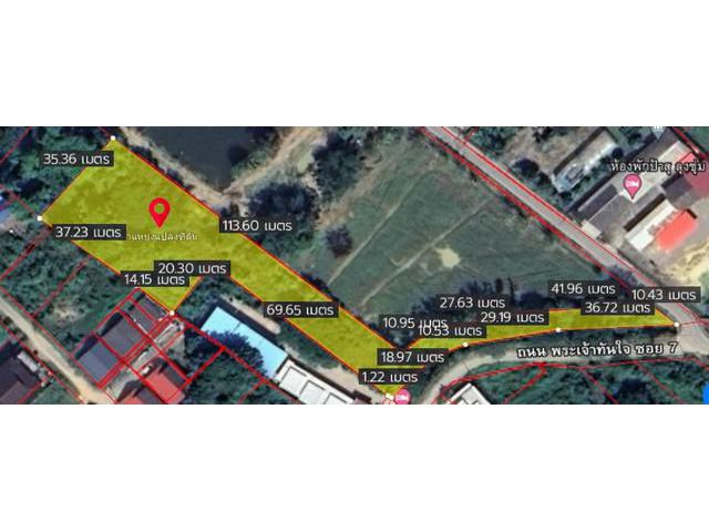ขายที่ดินเปล่า  410 ตร.วา เข้าออกได้ 3 ทาง ใกล้โรงเรียนอนุบาลลำปา