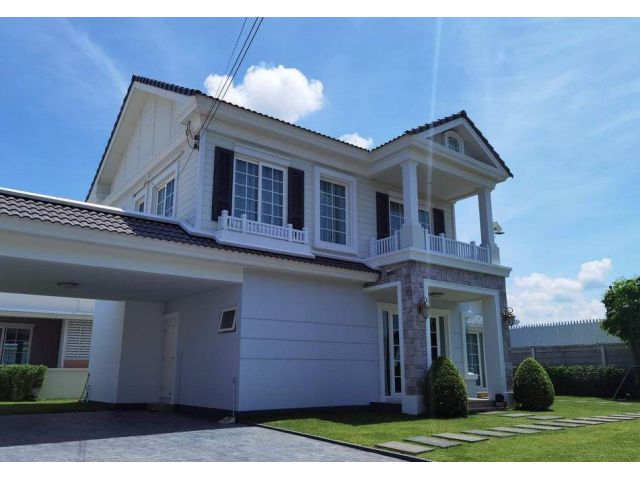 BS627 ขายบ้านเดี่ยวสไตล์อังกฤษ หมู่บ้านโกเด้นเพรสทีจ เอกชัย-บางบอ