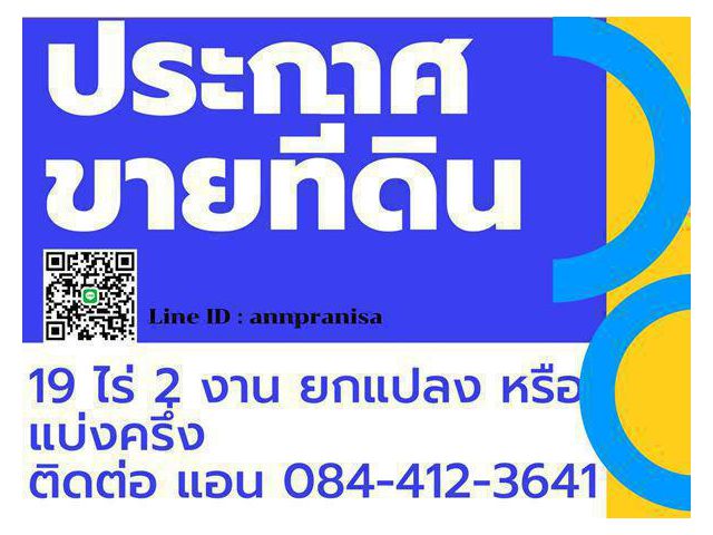 ขายที่ดิน 19 ไร่ 2 งาน อ.ดอนเจดีย์ จ.สุพรรณบุรี ที่สวยมาก ติดคลองชลประทาน ใกล้ชุมชน อยู่ในเขตเทศบาล เจ้าของขายเอง โทร 08