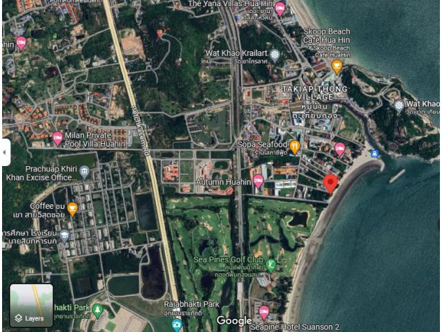 ขายที่ดินตั้งอยู่ติดทะเลอ่าวหัวดอน หัวหิน ประจวบคีรีขันธ์ ที่ดินมีหาดทรายชายทะเลสวยมาก มีนักท่องเที่ยวคับคั่งตลอดปี เหมา