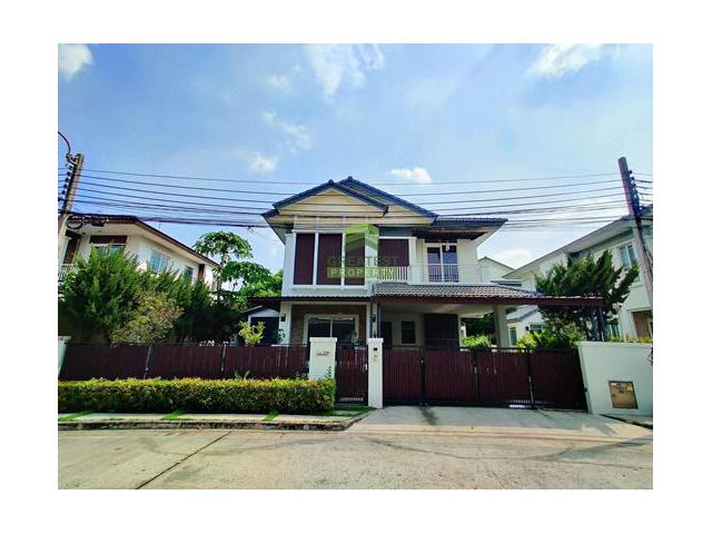 หมู่บ้านมัณฑนา รามอินทรา วงแหวน MANTHANA RAMINTRA-WONGWEAN ขายด่วน บ้านเดี่ยว 2 ชั้น เนื้อที่ 63.40 ตร.ว แต่งสวย ต่อเติม
