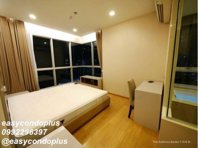 คอนโดให้เช่า ดิ แอดเดรส อโศก   มักกะสัน ราชเทวี 1 ห้องนอน พร้อมอยู่ ราคาถูก