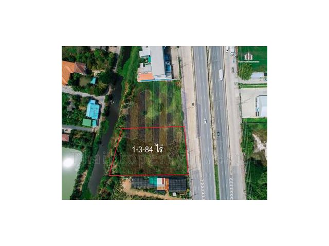 ขายที่ดิน 1-3-84 ไร่ ติดถนนสุวินทวงศ์ แยกวัดใหม่กระทุ่มล้ม