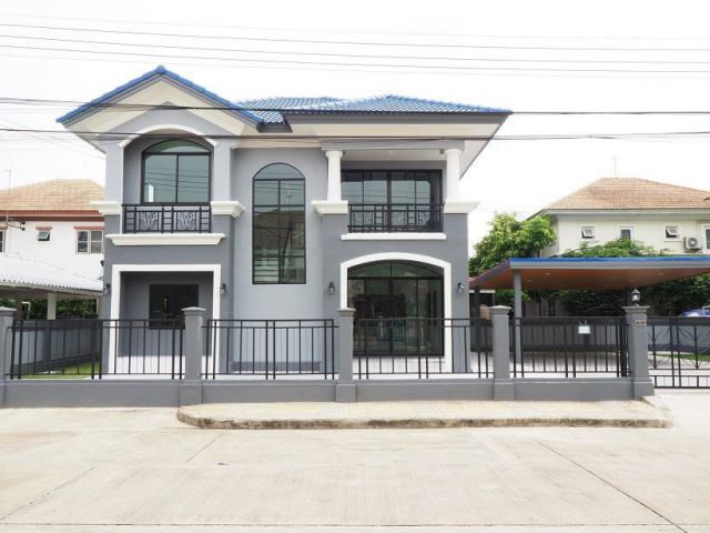 ขายแล้วค่ะ] บ้านเดี่ยว 2 ชั้น ม.ภัสสร3 ขนาด 76.8 ตร.ว. 4นอน 3นํ้า บ้านสวยมาก หลังใหญ่ พื้นที่ใช้สอยกว้าง ถนนเมน ต้นโครง