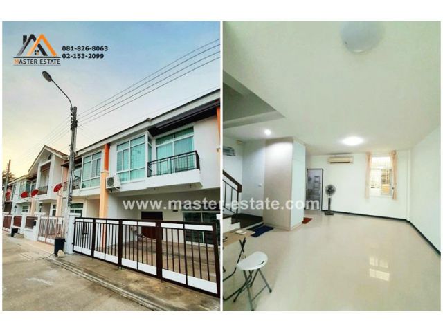ม.จิราวดี นนทบุรี ซอย 8 ทาวน์เฮาส์ 20.6 ตร.ว. Renovate สวย พร้อมอยู่ เฟอร์ฯ Built-in มี 3 นอน 2 น้ำ ในเครือเปี่ยมสุข