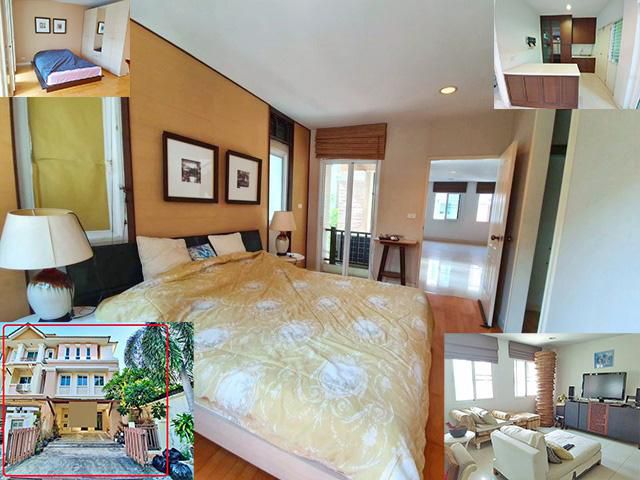 MRTศรีกรีฑา ทาวน์โฮมใหญ่มาก 3ชั้นARLหัวหมาก ABAC  3-4นอน 4น้ำ