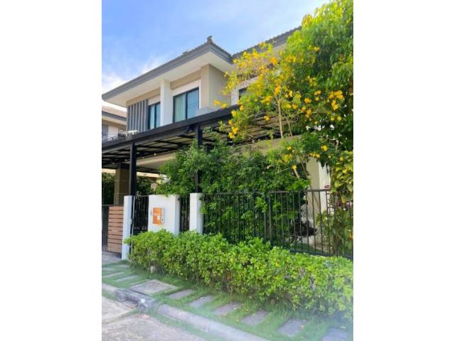 ขายบ้านเดี่ยว หมู่บ้านซีรีน ถนนกาญจนาภิเษก บางขุนเทียน เนื้อที่60ตรว