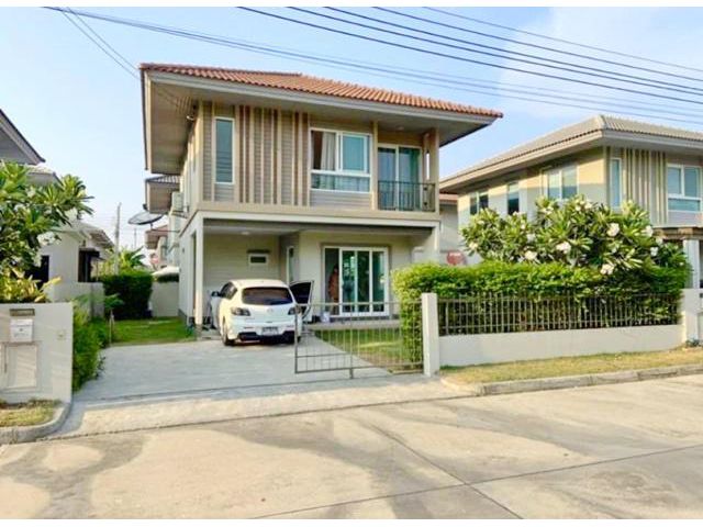ม.เอแบค 1กม.สมุทรปราการ 2003 บ้านเดี่ยวสวนใหญ่ 52 ตรว. บางเสาธง