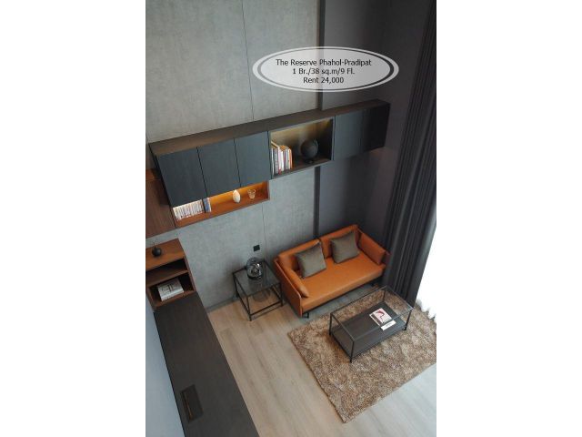 เช่า- The Reserve พหล-ประดิพัทธ์/ 1 ห้องนอน /38 ตรม./ชั้น 9 /ใกล้ BTS สะพานควาย เช่า 24,000