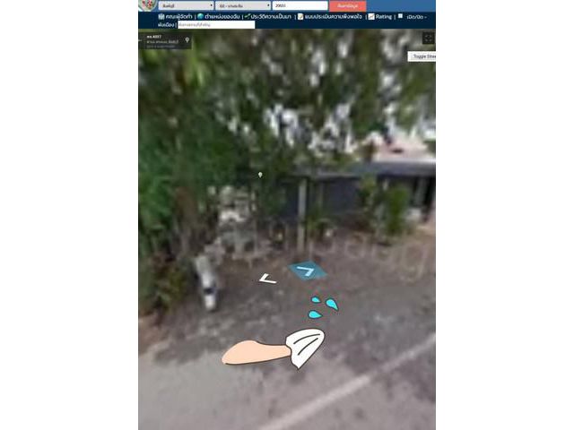 บ้านครึ่งปูนครึ่งไม้ติดถนนสายหลักทางชนบท แปลนบ้านไทยเดิม ครึ่งปูน