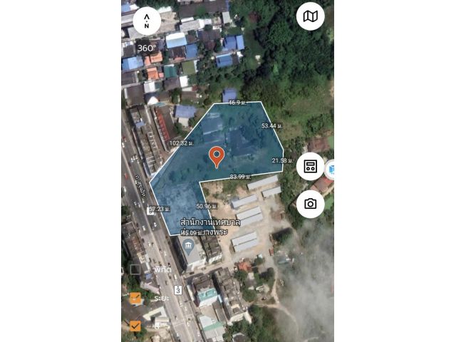 ที่ดินติดถนนสุขุมวิทบางพระ 5-3-90ไร่ เหมา 120ล้าน ต.บางพระ อ.ศรีราชา จ.ชลบุรี - ที่ดินติดถนนหน้ากว้างประมาณ 57เมตร ติดกับสำนักงานเทศบาลบางพระ